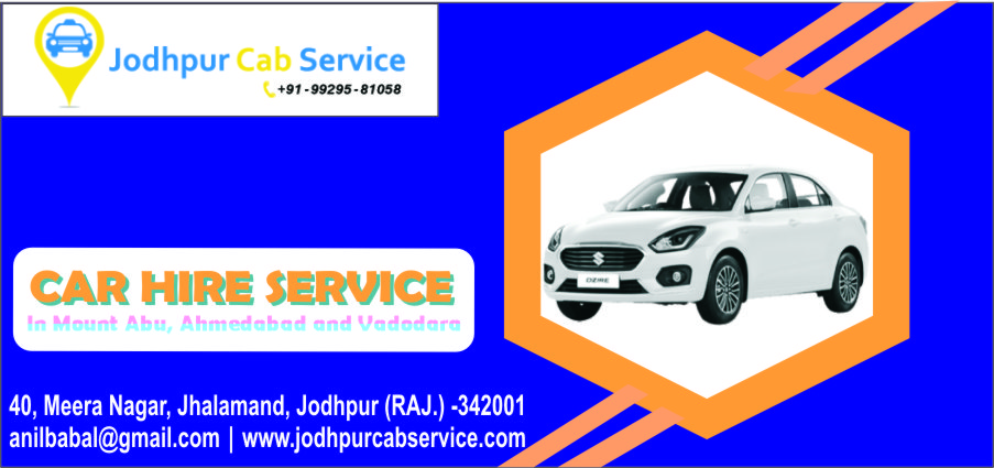 Car Hire Jodhpur to Vadodara